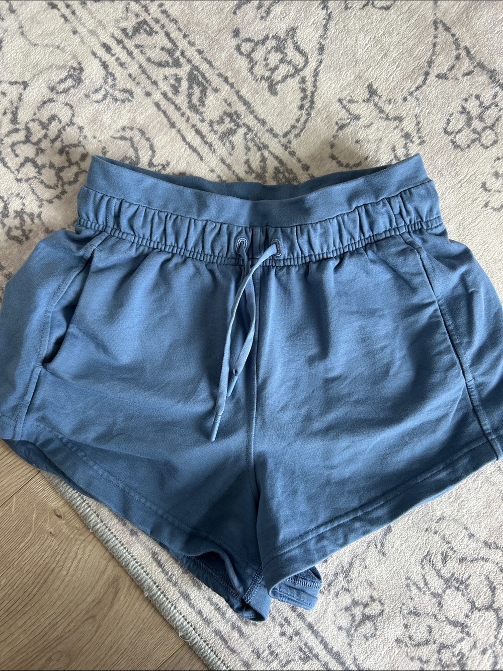 Lululemon Women's Blue Drawstring Lounge Shorts